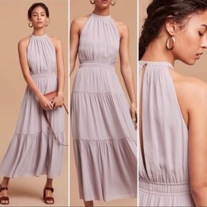 Wilfred purple wedding guest dress xs